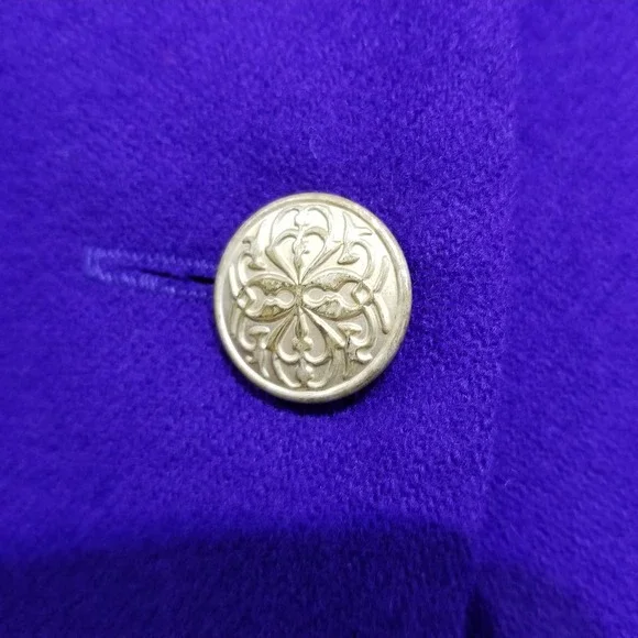 Vintage Gregor Wool Purple Skirt Suit Blazer Jacket 8 Lined - Picture 5 of 12